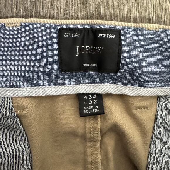 J.Crew 1040 Athletic Tapered-Fit Tech Pants Mens W34 L32 Tan Performance AU209 - Picture 6 of 11